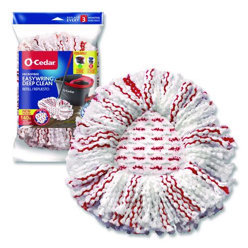 4 Pack Microfiber Mop Pads Compatible With O-Cedar EasyWring 1-Tank Spin Mop - Machine Washable Refills