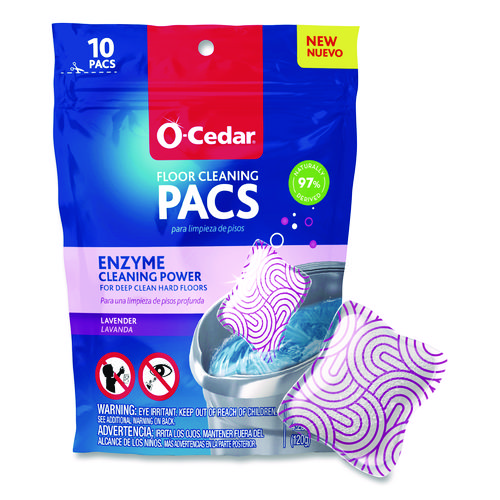 Cleaning PACS, Lavender Scent, 10/Pack, 8 Packs/Carton