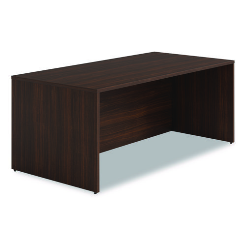 Alera Seville Series Desk Shell, 72" x 36" x 29", Mahogany