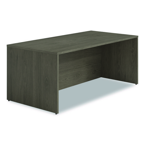 Alera Seville Series Desk Shell, 72" x 36" x 29", Walnut