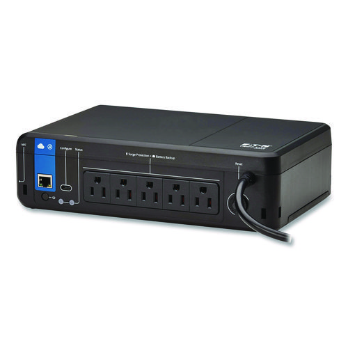 Standby Cloud-Connected UPS with Remote Monitoring, 5 Outlets, 850 VA, 190 J