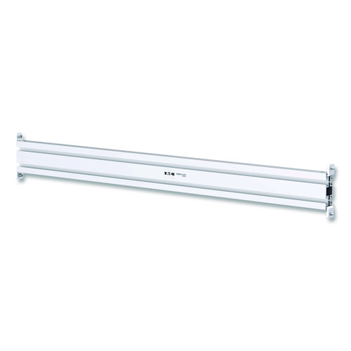 Slat Rail for Slat Wall System for 32" TVs, 3.39w x 1.8d x 41h, Silver, Supports 33 lb