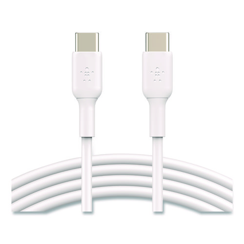 BOOST CHARGE USB-C to USB-C Cable, 3.3 ft, White, 2/Pack