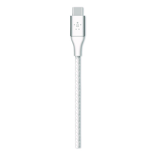 BOOST CHARGE Braided USB-C to USB-C Cable, 6.6 ft, White