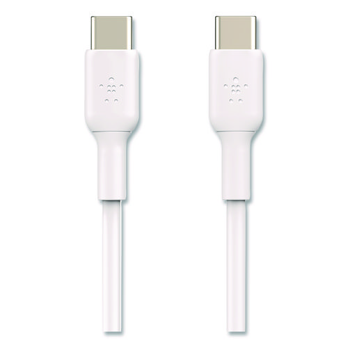 BOOST CHARGE USB-C to USB-C Cable, 3.3 ft, White, 2/Pack