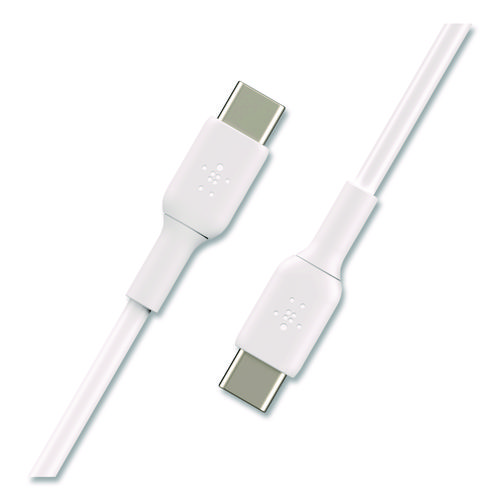 BOOST CHARGE USB-C to USB-C Cable, 3.3 ft, White, 2/Pack