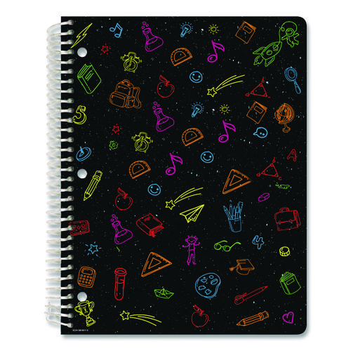 Chalkboard Doodles Weekly/Monthly Student Planner, Academic Artwork, 11 x 8.5, Multicolor Cover, 11-Month: Aug 2024-June 2025