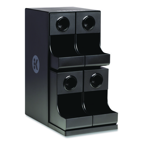 K-Cup Organizer, 4-Compartment, Black