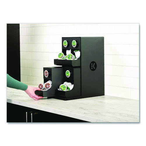 K-Cup Organizer, 4-Compartment, Black