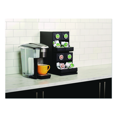 K-Cup Organizer, 4-Compartment, Black