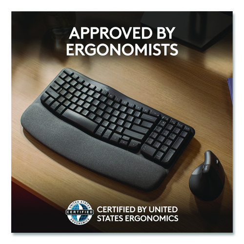 ERGO Wave Keyboard for Business, Graphite