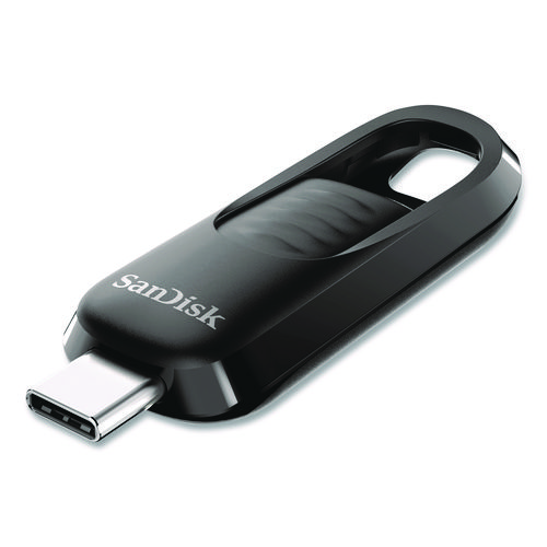 Ultra Slider USB 3.2 Type C Flash Drive, 64 GB, Black