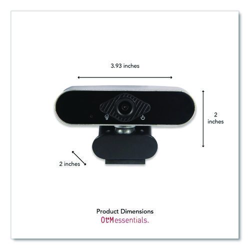 HD Elite Portable Webcam, 1920 x 1080 pixels, 2 Mpixel, Black