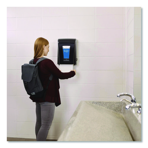 Tandem Mechanical No-Touch Towel Dispenser, 11.2 x 9 x 15.2, Black