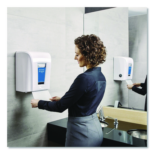 Tandem Mechanical No-Touch Towel Dispenser, 11.2 x 9 x 15.2, White