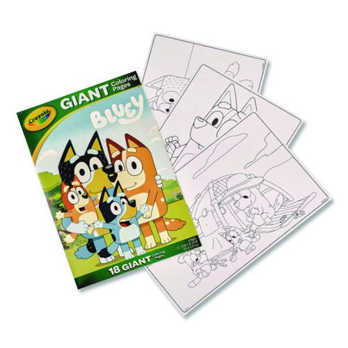 Bluey Giant Coloring Pages, (18) 12.13" x 18.88" Sheets