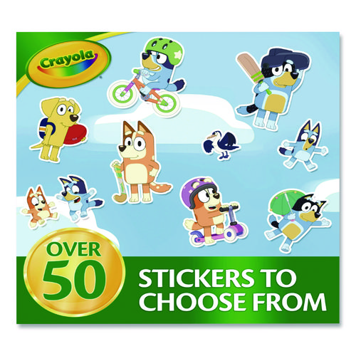 Bluey Color and Sticker Activity Set, (32) Coloring Sheets, (51) Stickers, (5) Pip-Squeaks Markers