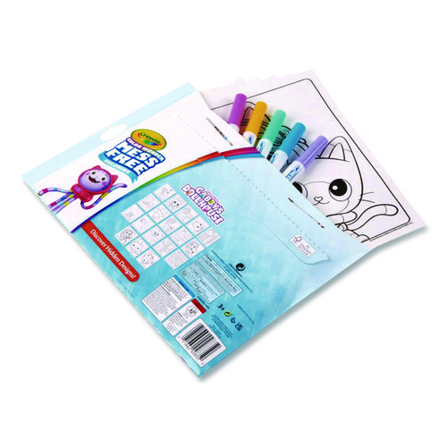 Gabby's Dollhouse Color Wonder Kit, (18) Coloring Pages, (5) Gabby's Collection Markers