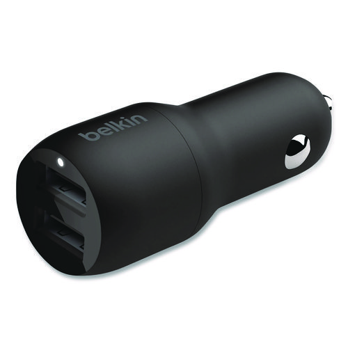 BOOST CHARGE Dual Car Charger with PPS, USB-A/USB-C, Black