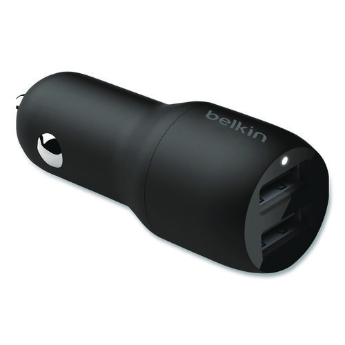 BOOST CHARGE Dual Car Charger with PPS, USB-A/USB-C, Black