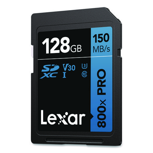 High-Performance PRO BLUE Series SDXC Memory Card, UHS-I V30 U1 Class 10, 128 GB