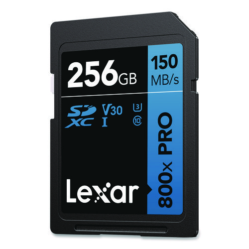 High-Performance PRO BLUE Series SDXC Memory Card, UHS-I V30 U1 Class 10, 256 GB