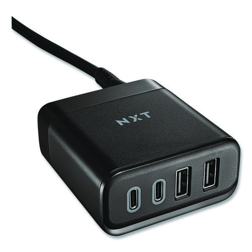 4-Port USB Charger, Black