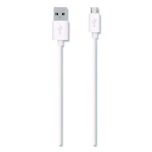 MIXIT Micro USB ChargeSync Cable, 4 ft, White