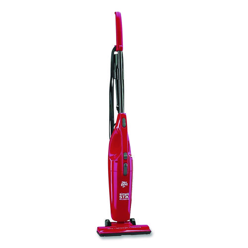 SimpliStick Bagless Stick Vacuum, 9" Cleaning Path, Red