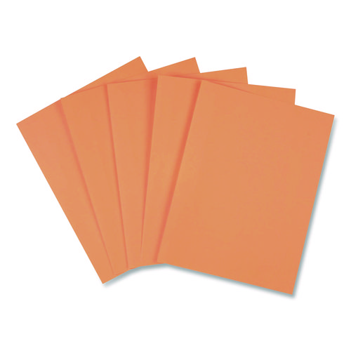 Brights Multipurpose Color Paper, 20 lb Bond Weight, 8.5 x 11, Orange, 500 Sheets/Ream, 5 Reams/Carton