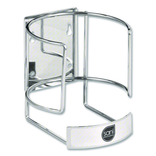 Large/XL Canister Wall Bracket, 5.88 x 5.75 x 5.25, Chrome