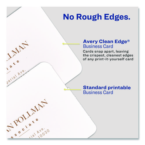 Clean Edge Square Cards, Inkjet, 2.5 x 2.5, 180 Cards, 9 Cards/Sheet, 20 Sheets/Pack