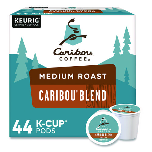 Caribou Blend Coffee K-Cups, 0.4 oz, 44/Box