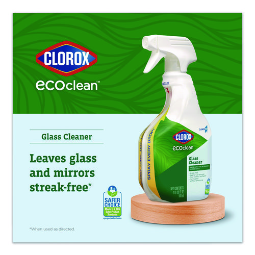 Clorox Pro EcoClean Glass Cleaner, Unscented, 32 oz Spray Bottle