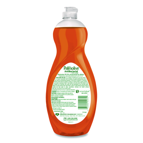 Ultra Antibacterial Dishwashing Liquid, Orange Scent. 32,5 oz Bottle