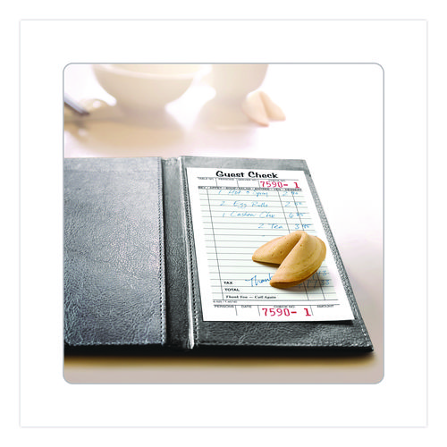 One-Part Guest Check Pad with Perforated Stub, One-Part (No Copies), 3.4 x 6.25, 50 Forms/Pad, 10 Pads/Pack