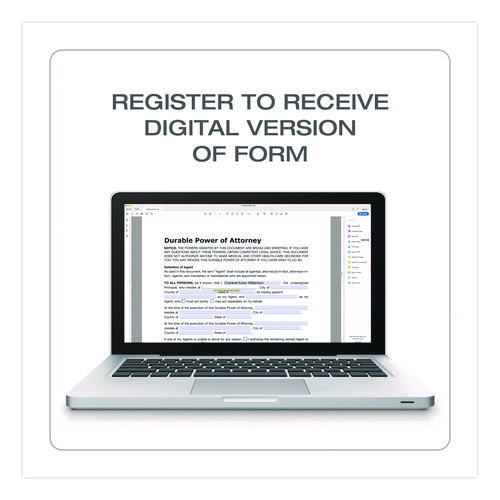 Durable Power of Attorney Digital Download with Instructions, 8.5 x 11, Unlimited Number of Forms