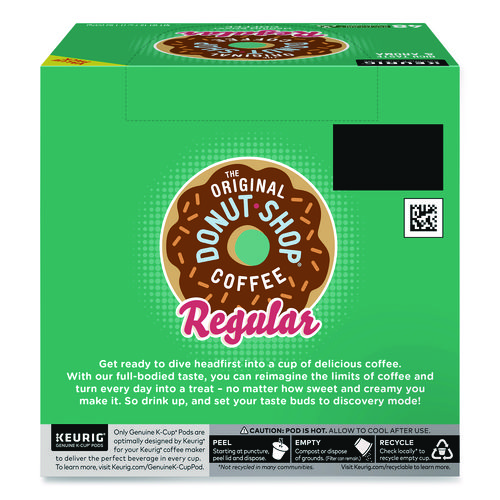 Donut Shop Coffee K-Cups, Regular, 0.39 oz, 48/Box