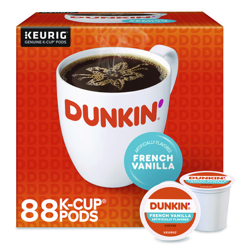 French Vanilla Coffee K-Cup Pods, 0.37 oz, 22/Box, 4 Boxes/Carton