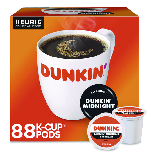 Midnight Coffee K-Cups, 0.35 oz, 22/Box, 4 Boxes/Carton