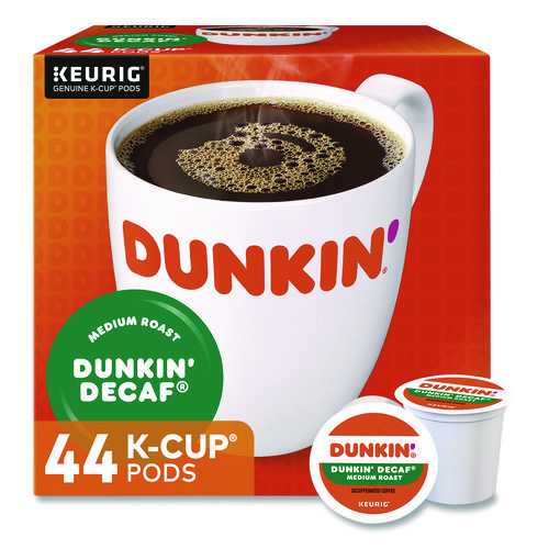 K-Cup Pods, Dunkin' Decaf, 44/Box