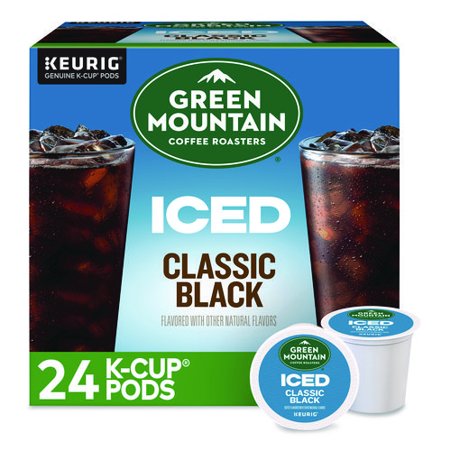 Classic Black Brew Over Ice Coffee K-Cups, 0.4 oz, 24/Box