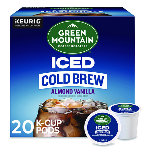 Almond Vanilla Brew Over Ice Coffee K-Cups, 0.21 oz, 20/Box