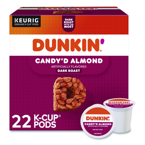 Candy'd Almond Coffee K-Cups, 0.35 oz, 22/Box