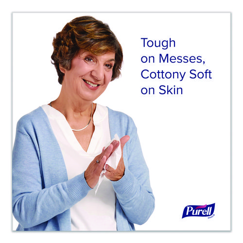 Cottony Soft Individually Wrapped Sanitizing Hand Wipes, 5 x 7, Herbal Scent, White, 480/Carton