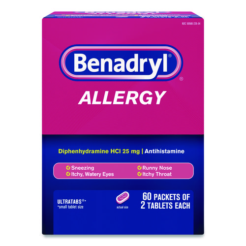 Allergy Ultratabs Tablets, Two-Pack, 60 Packs/Box