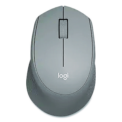 M330 Silent Plus Mouse, 2.4 GHz Frequency/33 ft Wireless Range, Right Hand Use, Gray