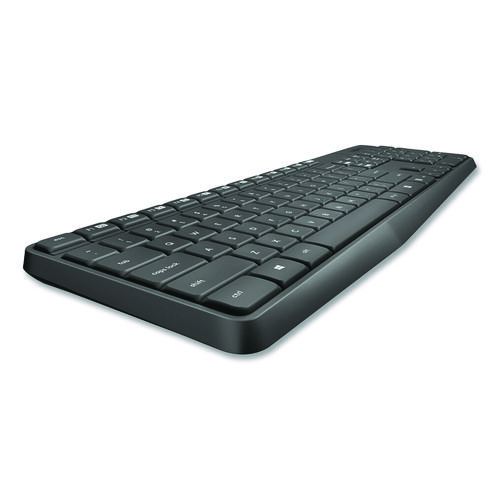 MK235 Wireless Keyboard and Optical Mouse Combo, 2.4 GHz Frequency, 33 ft Wireless Range, Black