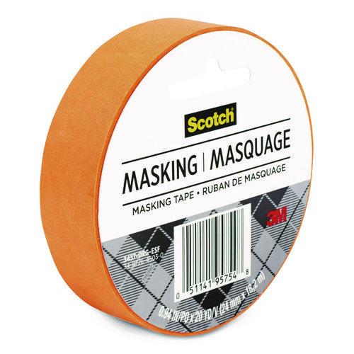 Expressions Masking Tape, 3" Core, 0.94" x 20 yds, Tangerine