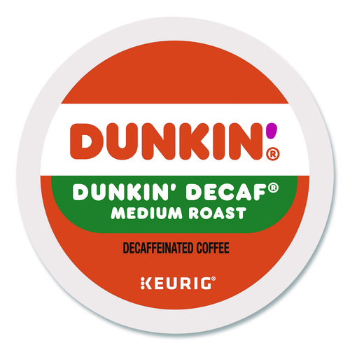 K-Cup Pods, Dunkin' Decaf, 44/Box